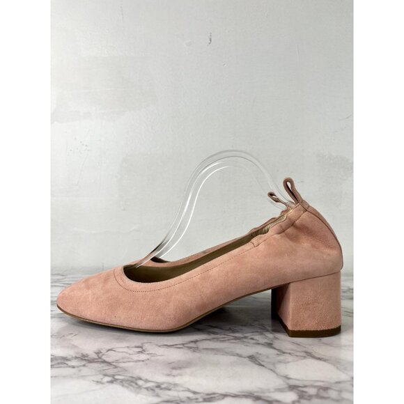 Everlane Women's Pale Pink Suede The Leather Day Heel Sz 10 - Picture 4 of 12
